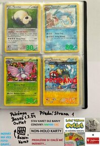 Kusové karty TCG Pokémon STARÉ 5-10LET (ORIGINÁL)