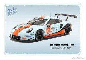 plechová cedule - Porsche 911 RSR Gulf 24h Le Mans 2018