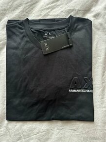 Armani Exchange tmavě šedé triko