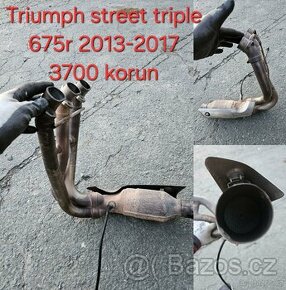 Prodám výfukové svody Triumph Street Triple 675R