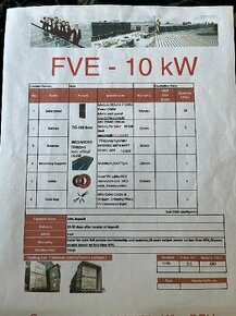 Fotovoltaická sestava 10 kW