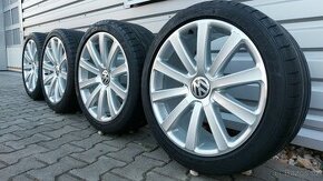 Alu kola vw Tiguan R line 5x112 r19 letní pneu - 1