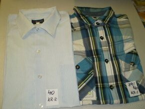 košile pánská - krátký rukáv - výprodej - výběr 39,40,41 - 1
