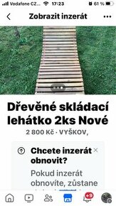 Zahradni lehátka 2 ks