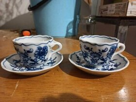 Modrý porcelán - hrníček