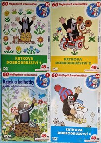 Puzzle, 4x DVD s Krtečkem