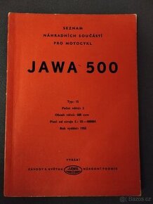 Jawa 500 OHC seznam náhradnich dilu