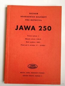 Jawa 250, 350 pérák návod, katalog, příručka