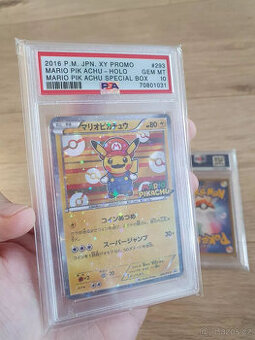 Mario & Luigi Pikachu Promo PSA 10 Japan Pokemon Holo Set 29