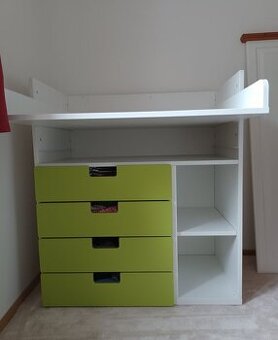 Přebalovací pult Stuva Ikea - zelená/ bílá