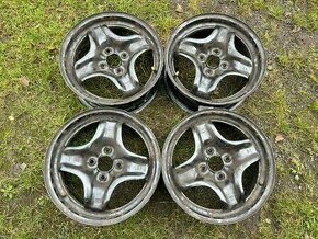 4 ks plechových disků Opel 15" 4x100 6J et39 + čidla - 1