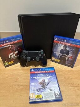 PS4 1TB - ovladač a hry