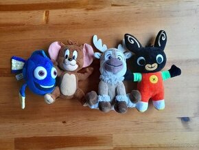 Plyšové hračky (Jerry, Sven, Dory, Bing)