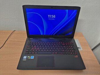 Herní notebook Asus, i7, 16gb RAM, 256gb ssd + 1tb HDD, GTX - 1