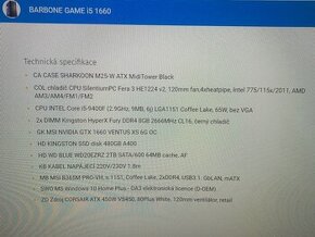 Pc Barbone i5 1660 + Monitor MSI G24C6 144hz