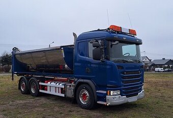 SCANIA G450 LB6X2 - hákový nosič kontejnerů + SPRIDER - 1