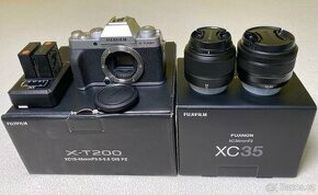 Fujifilm X-T200 (bezzrcadlovka) se 2 objektivy + příslušenst
