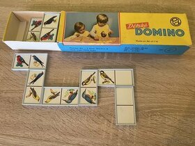 retro detske domino s ptacim motivem - 1