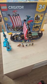 LEGO 31132 Vikingská loď a mořský had -Creator 3v1