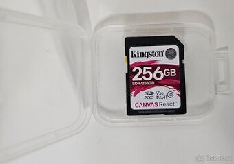 PRODÁM SDXC KARTU KINGSTON 256GB C10 UHS-I U3 A1