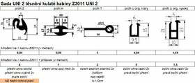 Sada těsnění malá kulatá kabina Z3011 UNI obměna