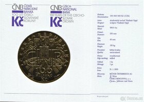 Certifikát 100.000.000 Kč,2019 100 let československé koruny - 1