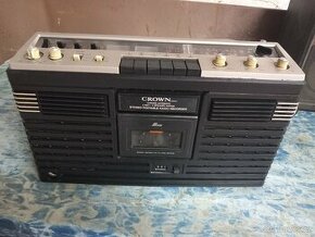 Vintage radiomagnetofon crown CSC-630fw