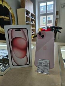 Prodám Apple Iphone 15 v barvě PINK 256Gb, záruka do 9/2026