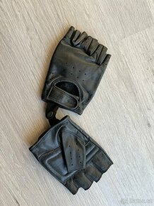 2x kožené krátké rukavice