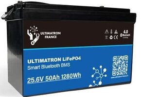 Baterie LiFePO4 25,6V 50Ah Ultimatron Smart BMS (1280Wh) - 1