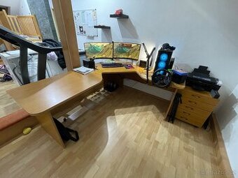 Velký pracovní stůl + Šuplíky