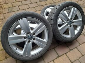 ALU kola,sada,model OAKLAND,originál VW,225/45 R17,5x112,TOP - 1