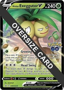 Pokémon ALOLAN EXEGGUTOR V SWSH225 Jumbo/Oversized karta - 1