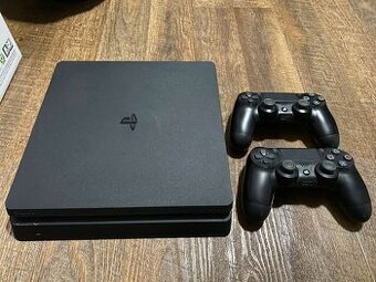 PS4 Slim 1tb + 2 joystick + Vertical stand jailbreak hack