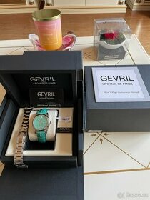 GEVRIL West Village Automatic Blue Tiffany Color, new stav