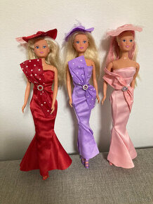 3 panenky barbie elegantní dámy