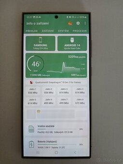 SAMSUNG S24 Ultra 12+256GB šedá titan 100% top stav v záruce