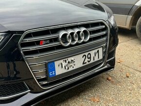 Maska Audi A4 S4 B8 12- Platinum Grey/Chrom