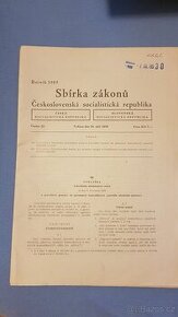 Sbírka zákonů č. 99 a 100 ČSSR z roku 1989 - 1