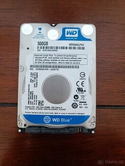 WESTERN DIGITAL 500GB blue , 2,5 palce