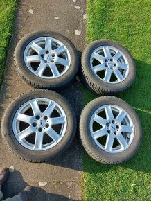 Alu kola R16 5x112 a zimní pneu Continental 205/55