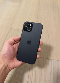 ZÁNOVNÍ APPLE IPHONE 15 128GB ČERNÝ-BATERIE 100%-ZÁRUKA