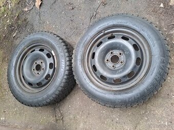 2x zimní kola 5x100 Škoda Octavia 195/65 R15