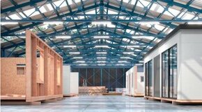 Nemecko - Výroba drevodomov a schodísk v hale - Celoročne