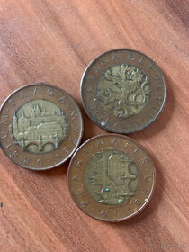 3 ks mincí hodnota 50 Kč, z roku 1993
