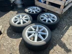 16" ALU kola FORD BORBET 4x108 obuté na 205/45 R16 letní - 1