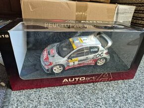 Peugeot 206 wrc 1:18 Autoart rally rarita Asfalt,top stav