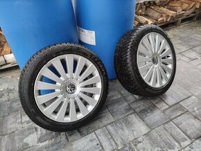 Komplet ALU VW R17 5x112 včetně zimních pneu.