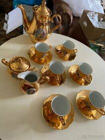 Zlatý porcelánový servis Tři grácie - 1