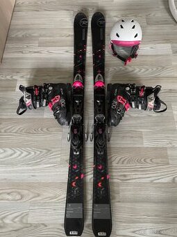 Lyže Rossignol 152 cm + lyžáky vel. 38 + helma